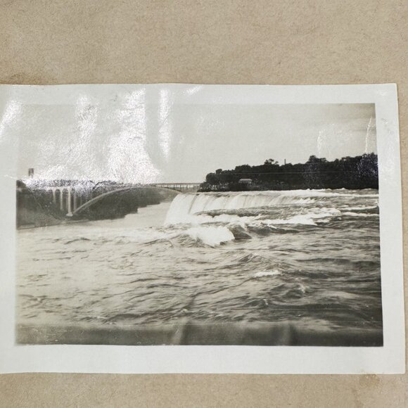 Vintage 1946 Photo Album Niagara Falls New York & Canada Clippings Cars Trolley - Picture 10 of 16